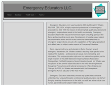 Tablet Screenshot of emergencyeducators.org